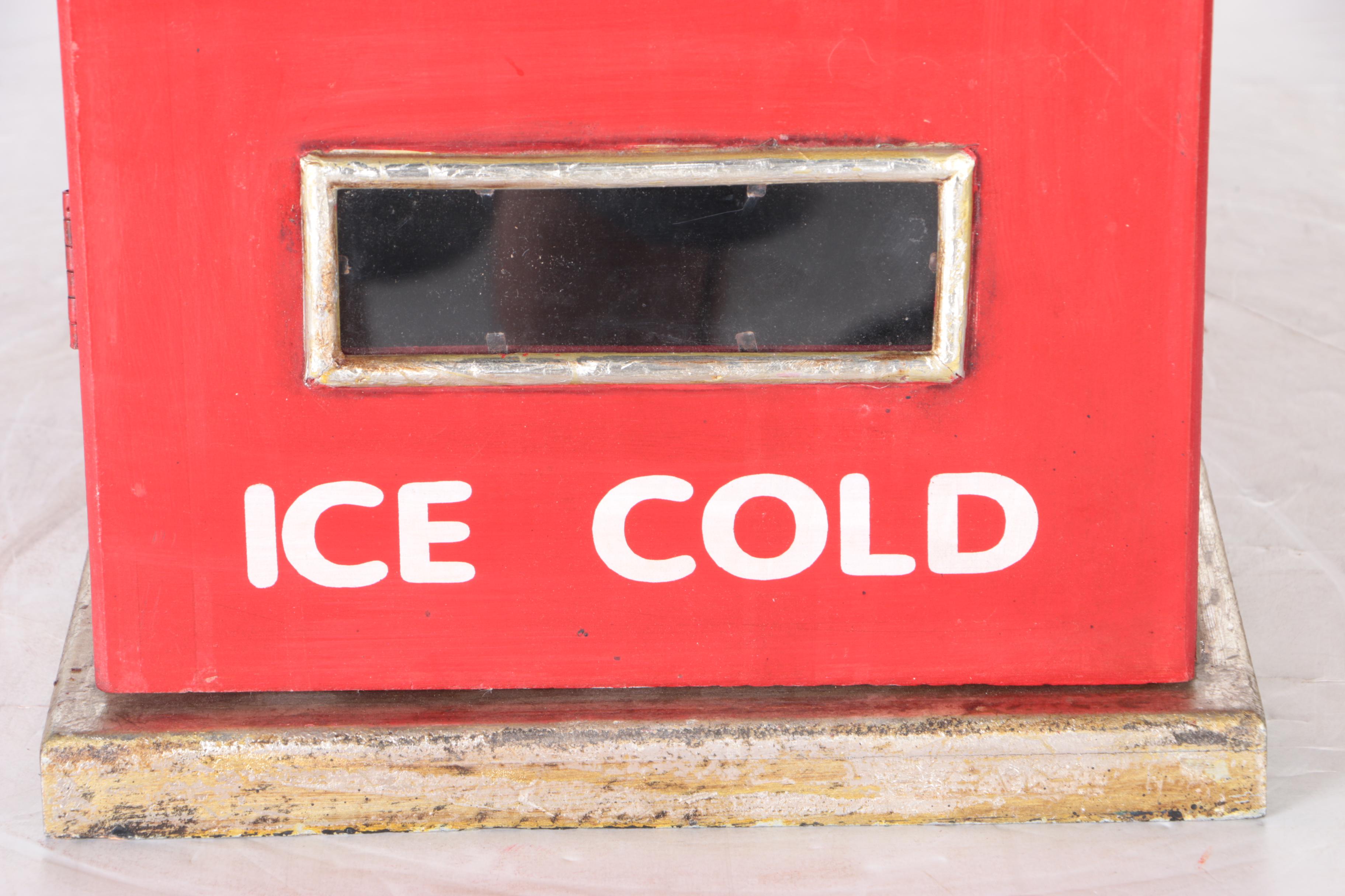 Vintage Wood "Cold Drinks" Storage Pantry