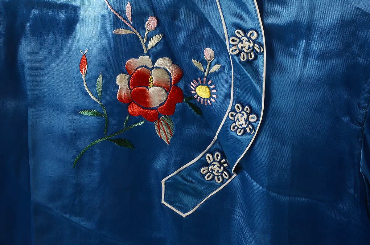 Cheongsam-Style Pajamas and Robe