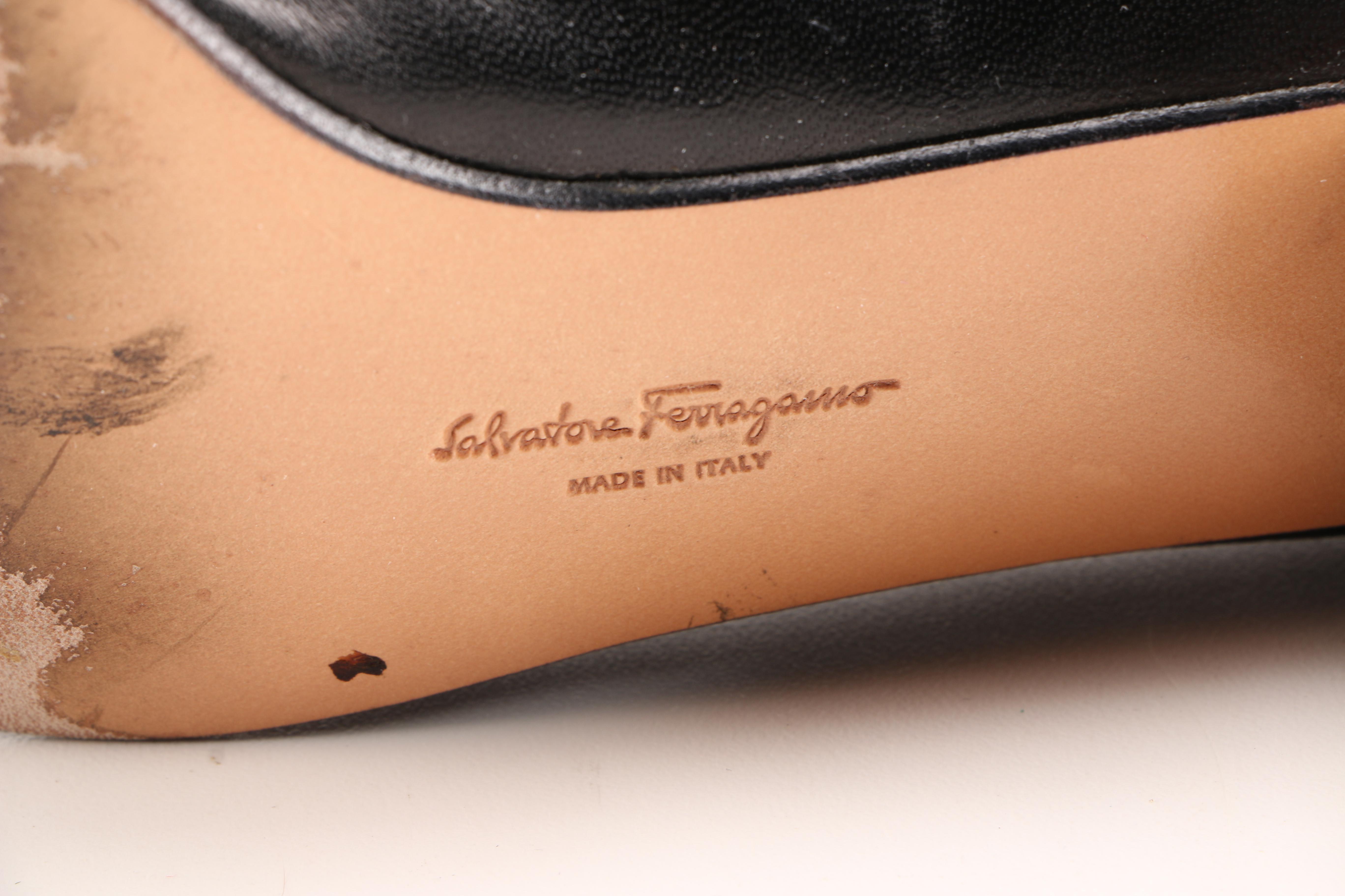 Vintage Black Salvatore Ferragamo Heels