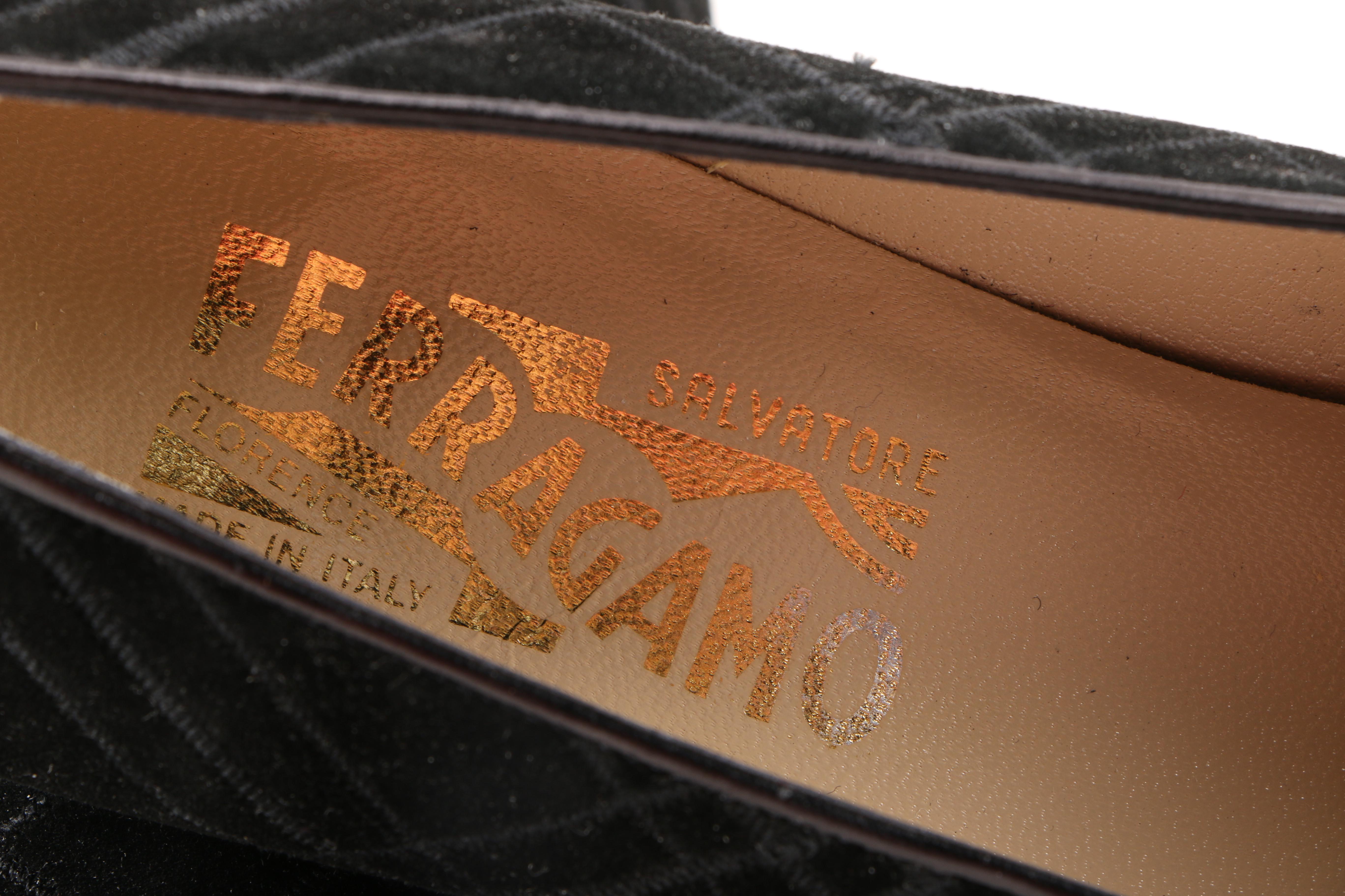 Vintage Black Salvatore Ferragamo Heels