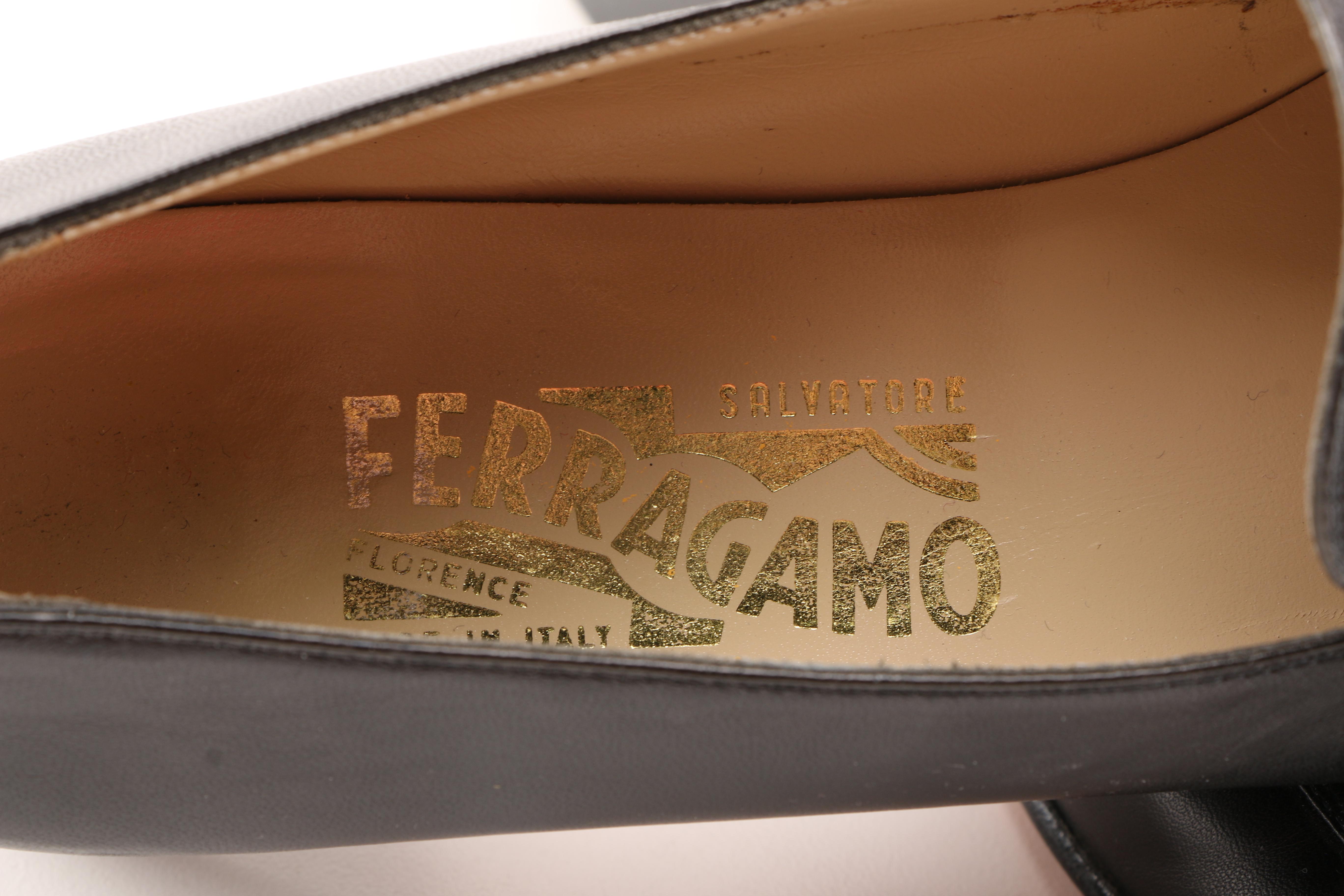 Vintage Black Salvatore Ferragamo Heels