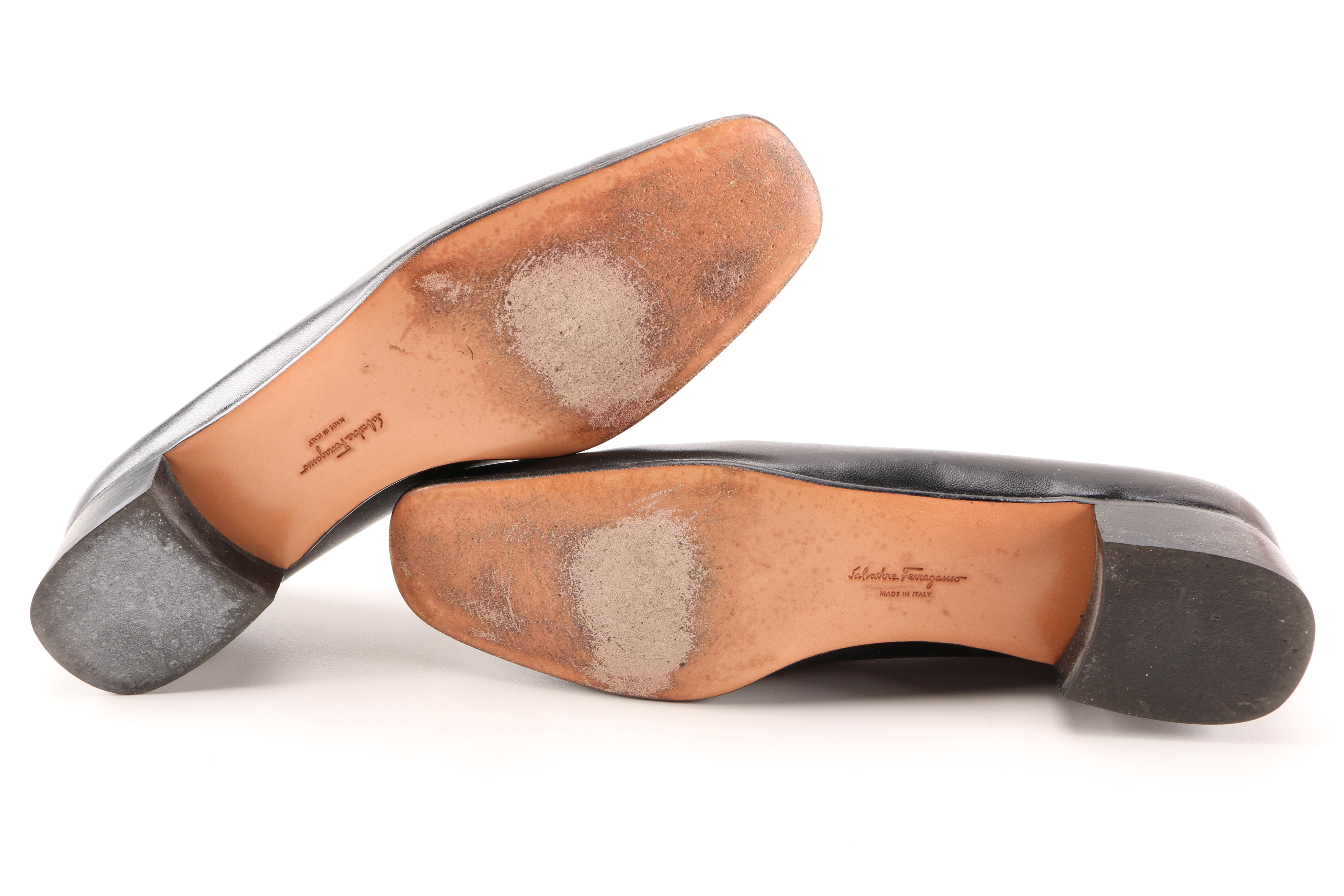 Vintage Black Salvatore Ferragamo Heels