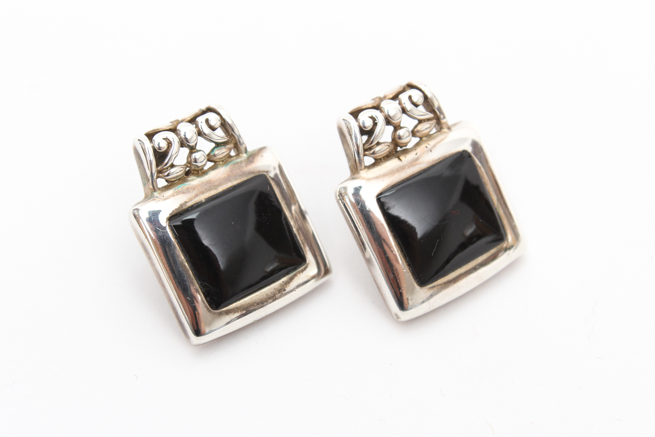 Mexican Sterling Silver Pendant and Earring Set