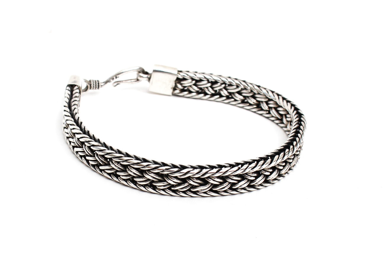 Three Sterling Silver Bracelets