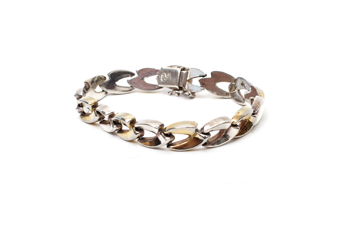 Three Sterling Silver Bracelets