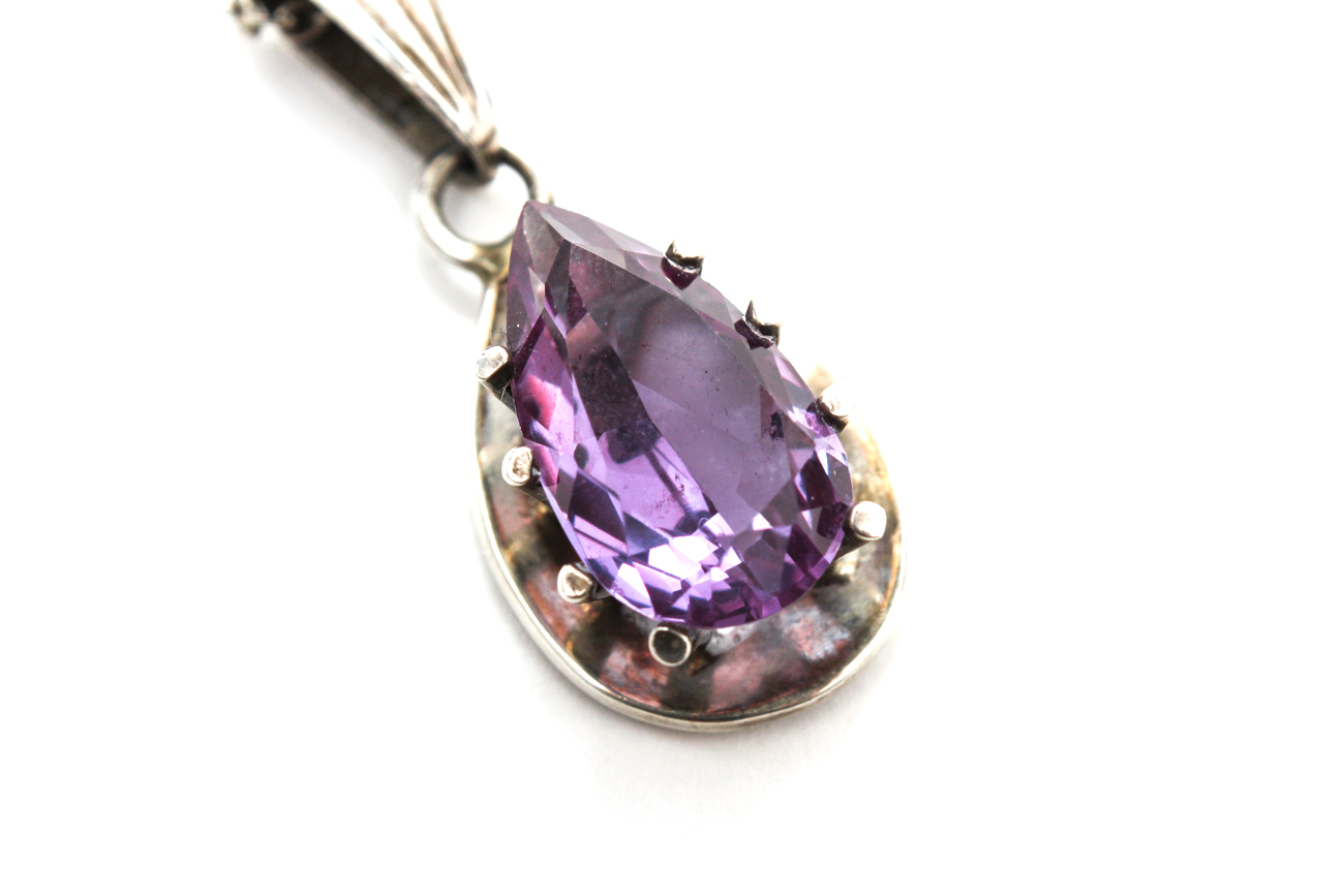 Pair of Sterling Silver Pendant Necklaces