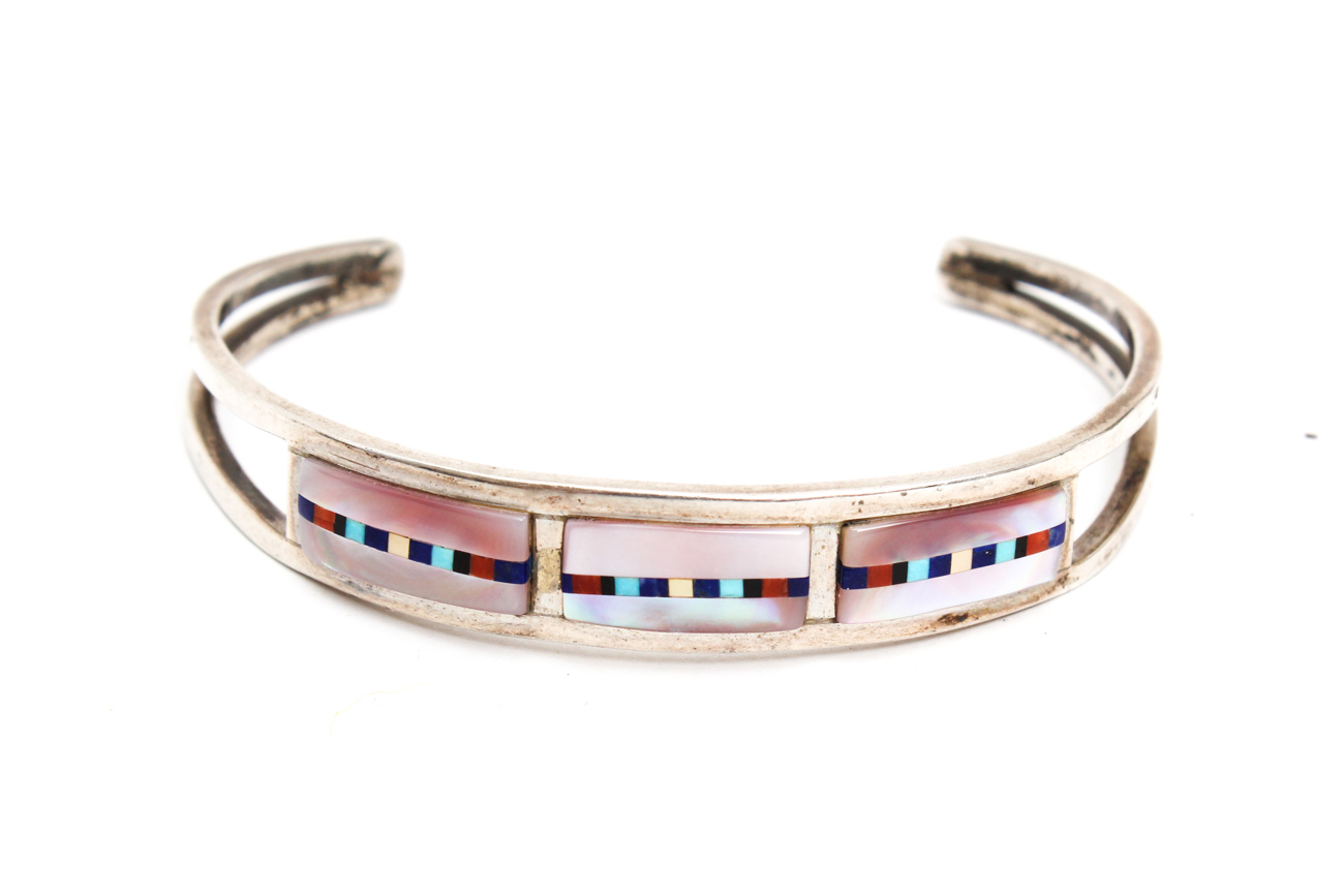 Three Sterling Silver Cuff Bracelets