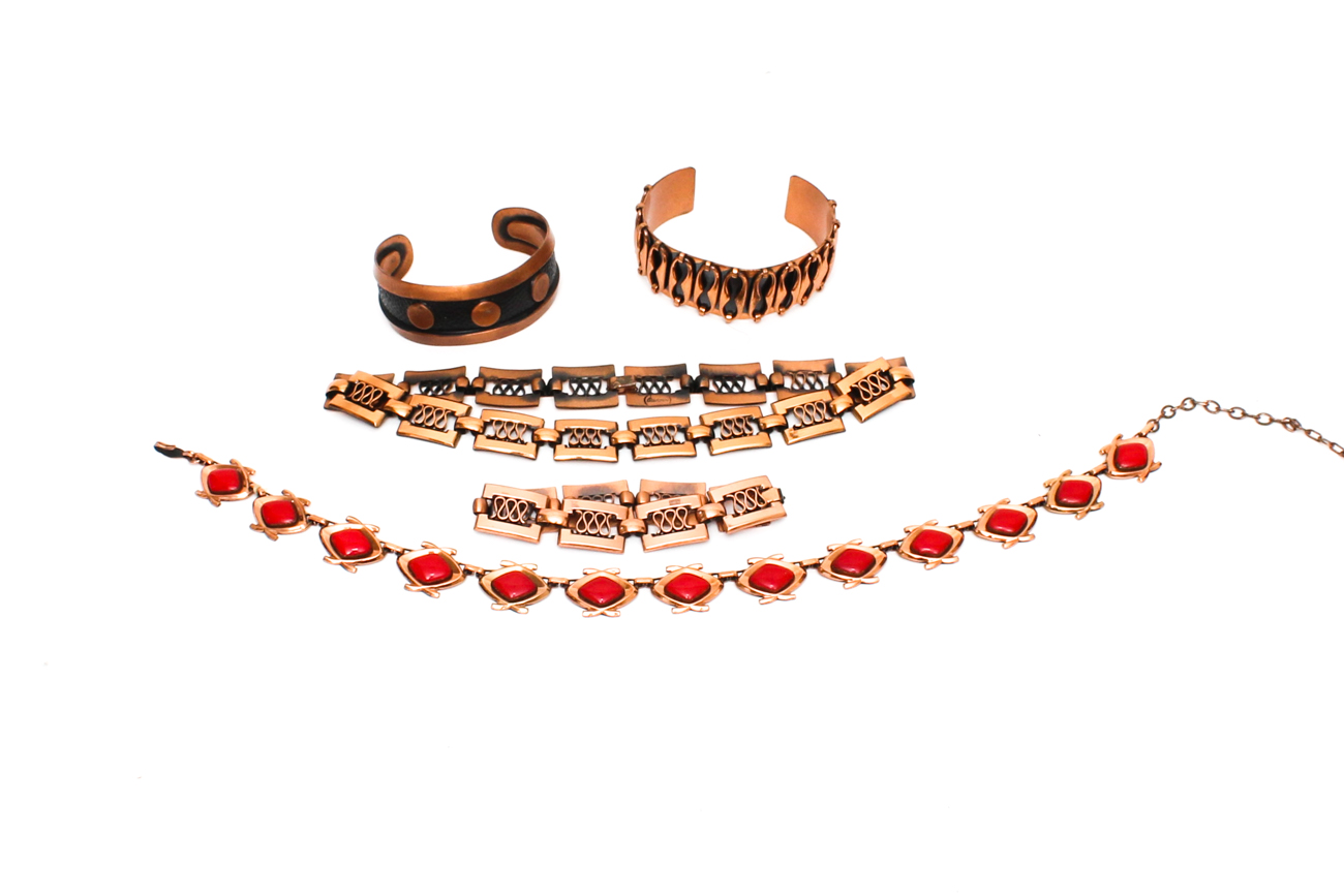 Designer Matisse-Renoir Copper Costume Jewelry