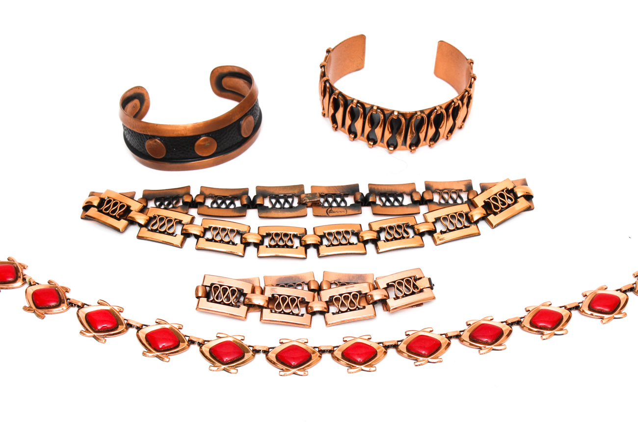 Designer Matisse-Renoir Copper Costume Jewelry