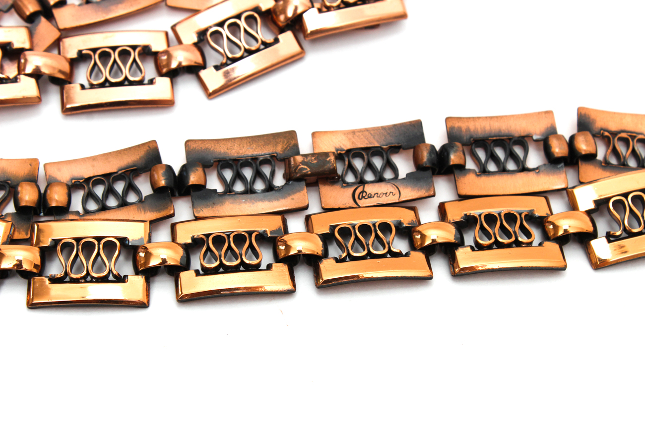 Designer Matisse-Renoir Copper Costume Jewelry