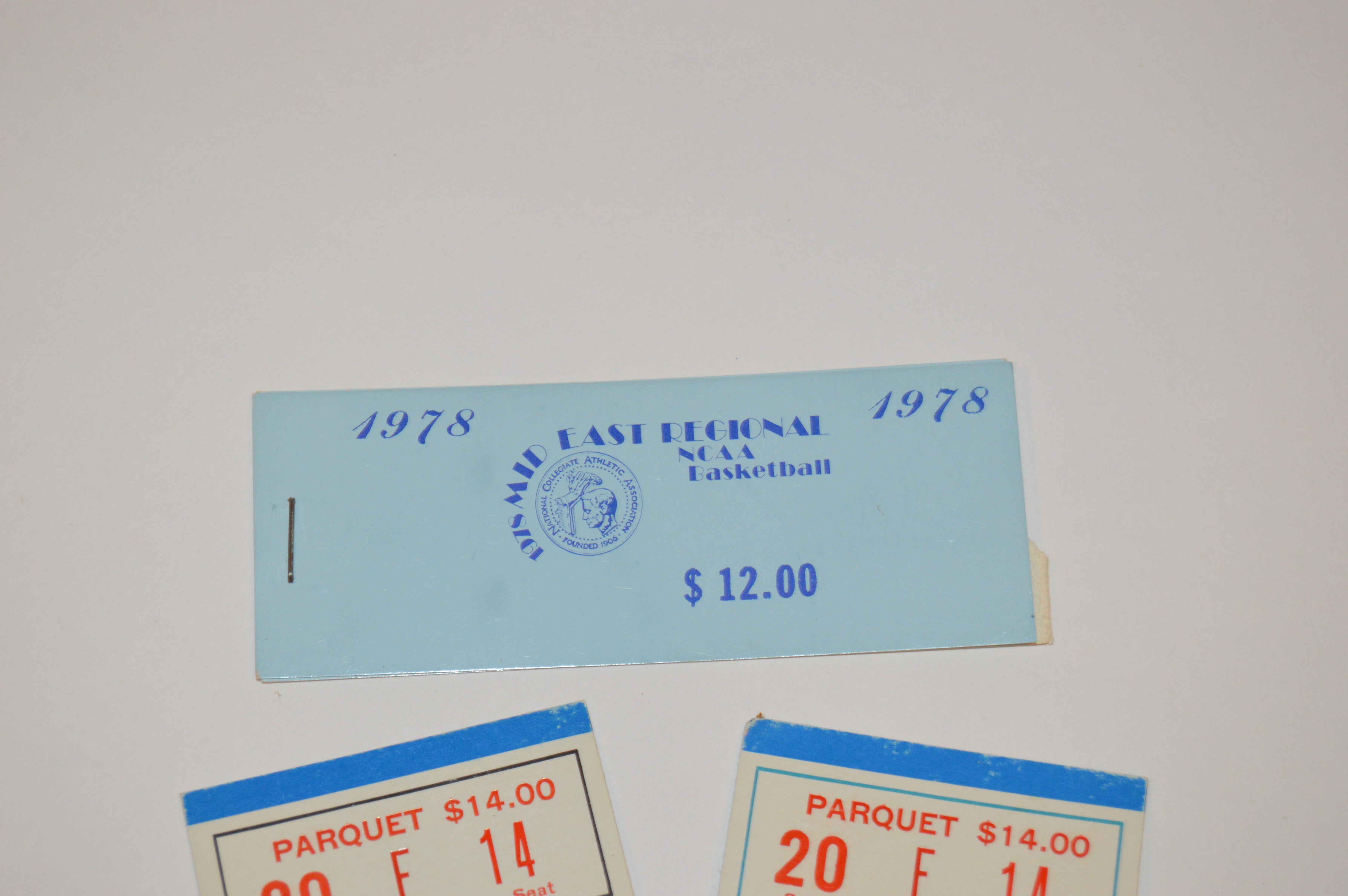 1978 NCAA Basketball Finals Ticket Stubs