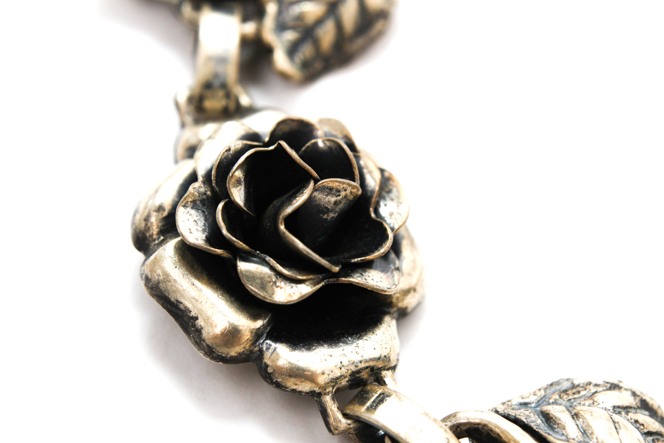 Pair of Danecraft Sterling Silver Floral Chokers