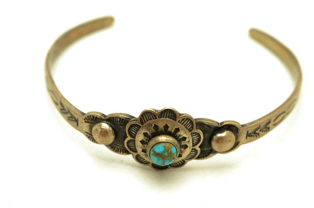 Sterling Southwest Style Children's Cuff Bracelets and Earrings