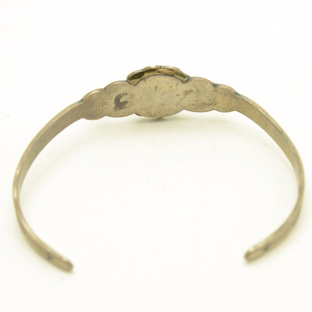 Sterling Southwest Style Children's Cuff Bracelets and Earrings