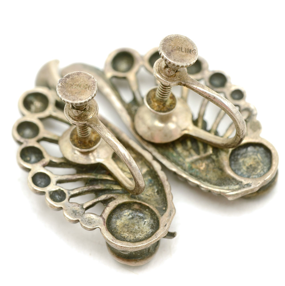 Sterling Southwest Style Children's Cuff Bracelets and Earrings