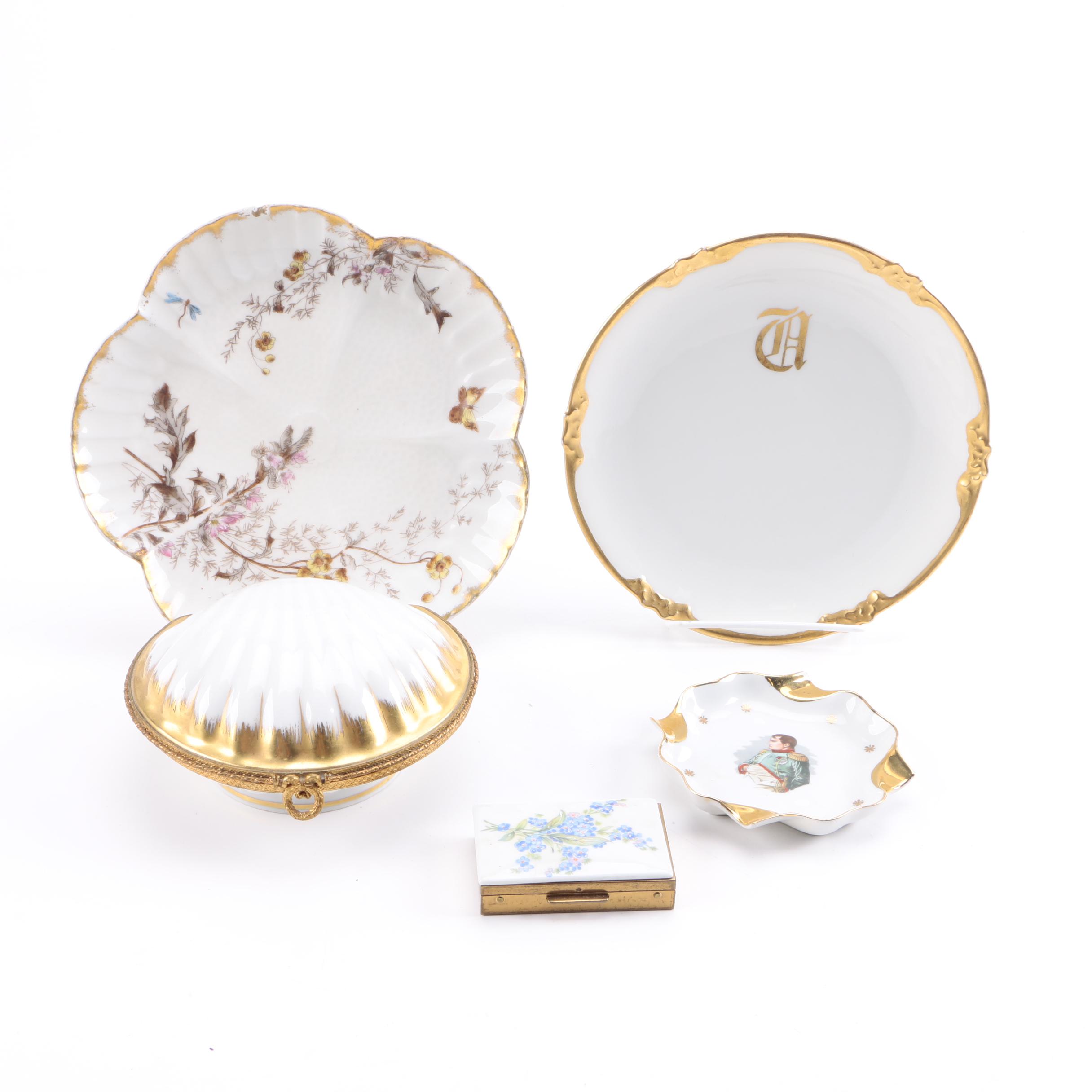 Décor and Vanity Accessories Featuring Charles Field Haviland