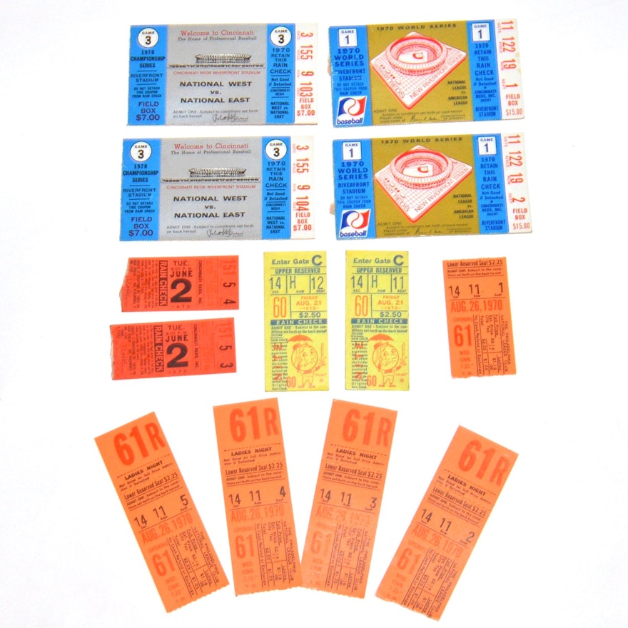 1970 World Series Tickets and Baseball Game Tickets