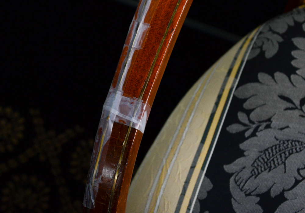 Vintage Art Nouveau Style Inlaid Settee