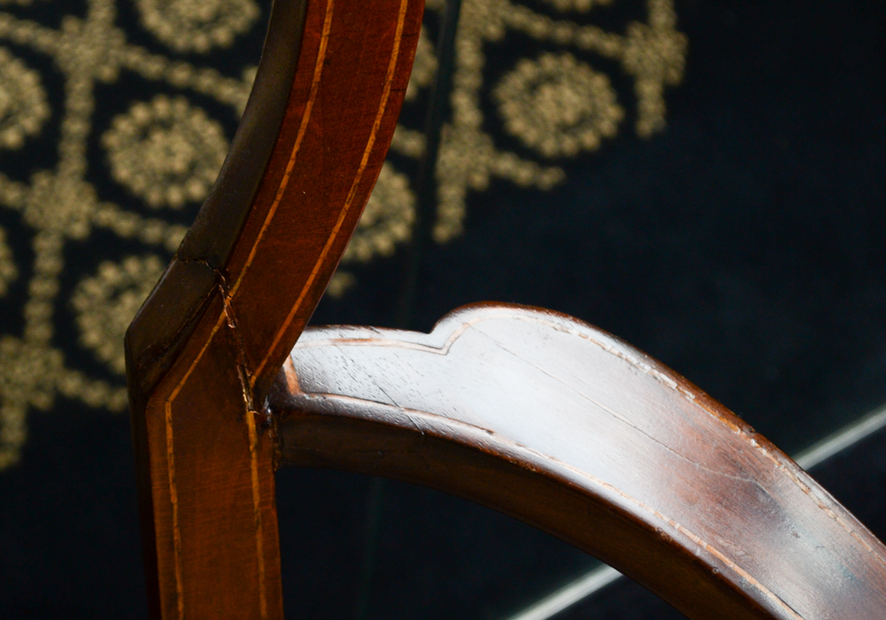 Vintage Art Nouveau Style Inlaid Settee