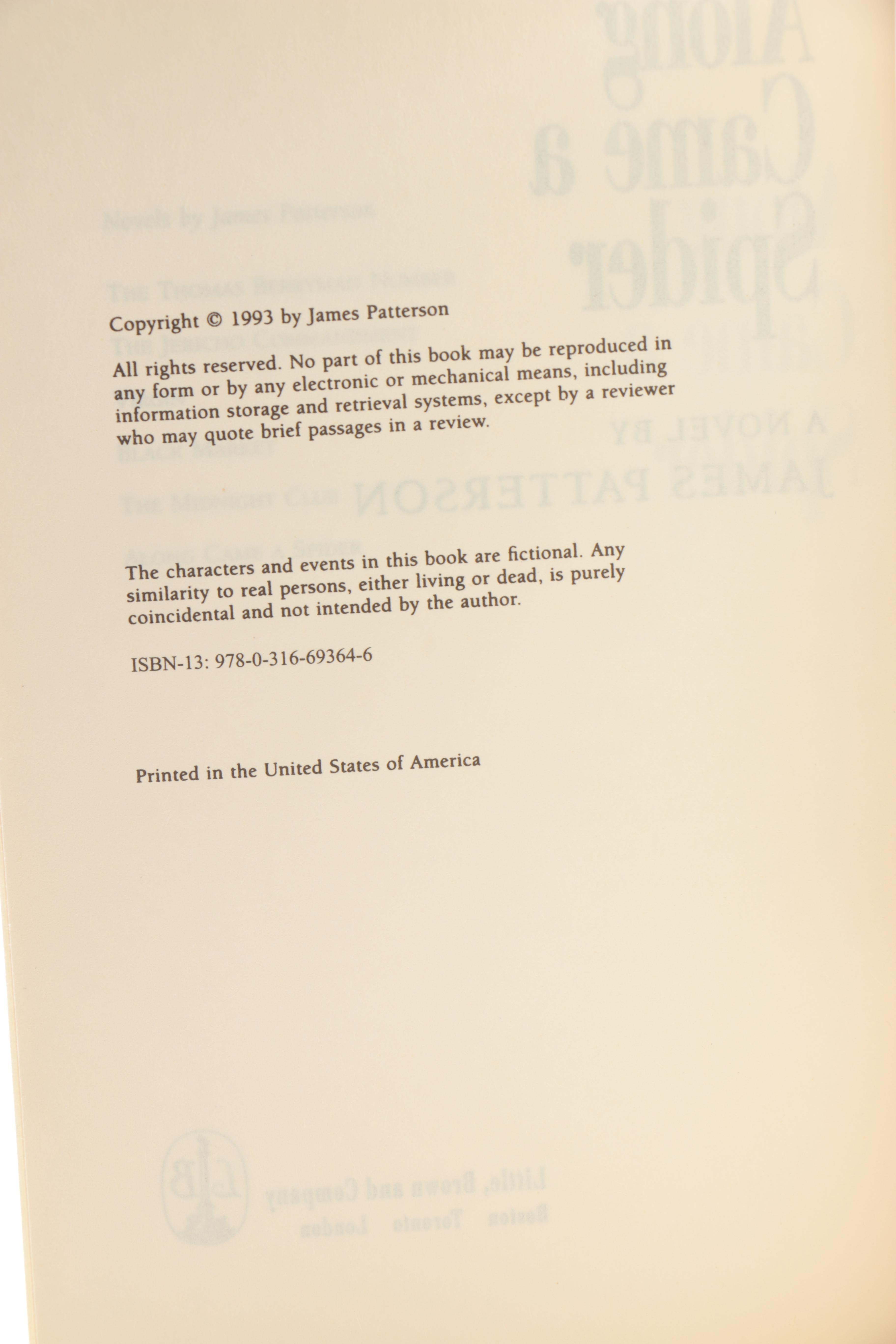 Hardcover Fiction Books Including Titles by James Patterson