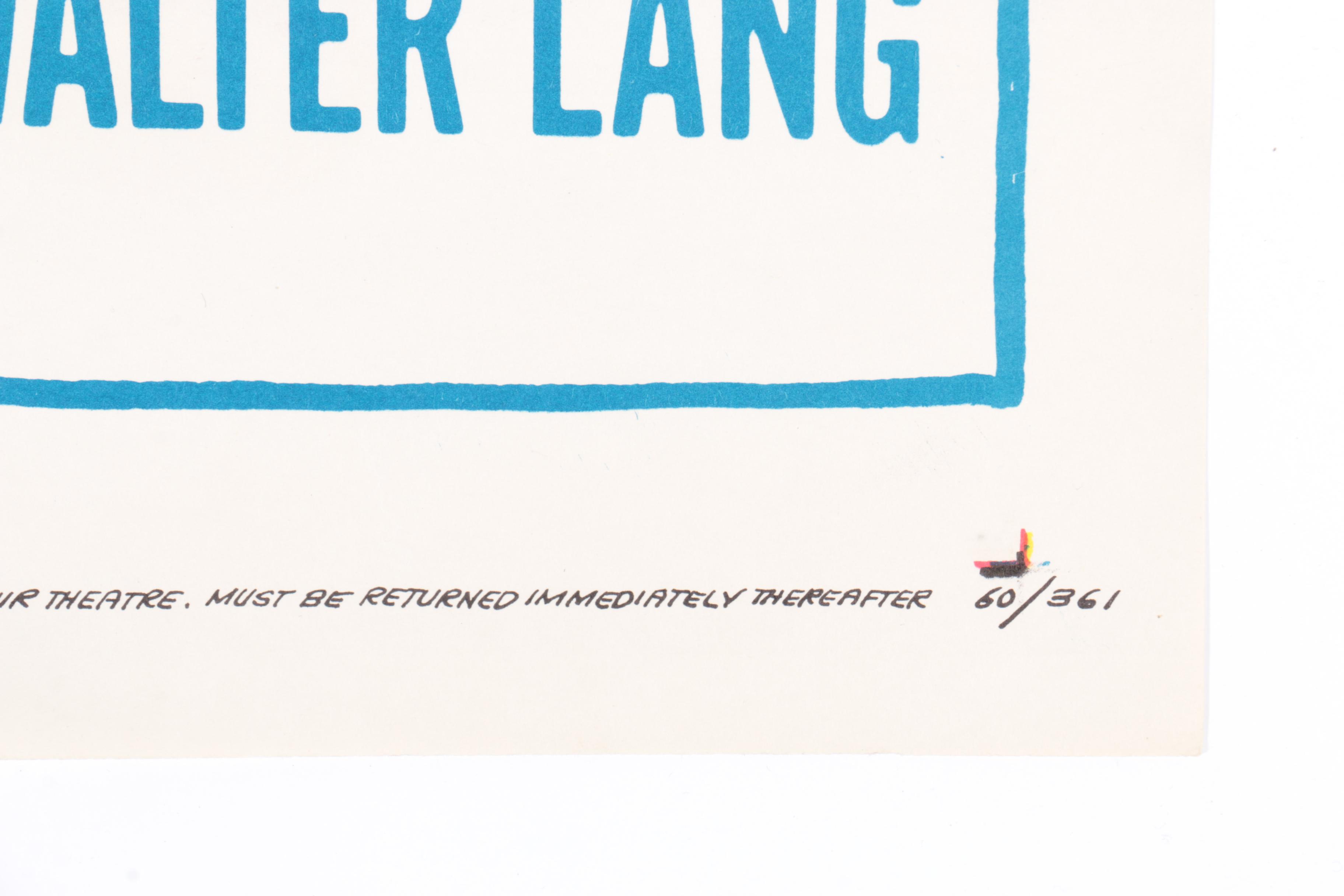 1960 Film Poster "The Marriage Go-Round"