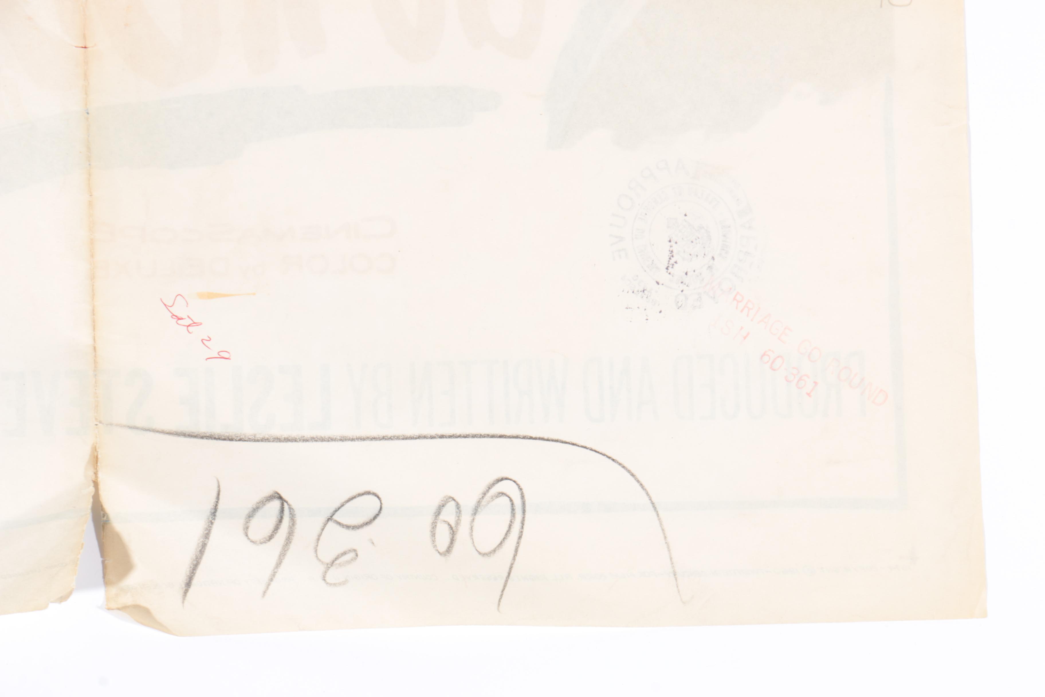 1960 Film Poster "The Marriage Go-Round"