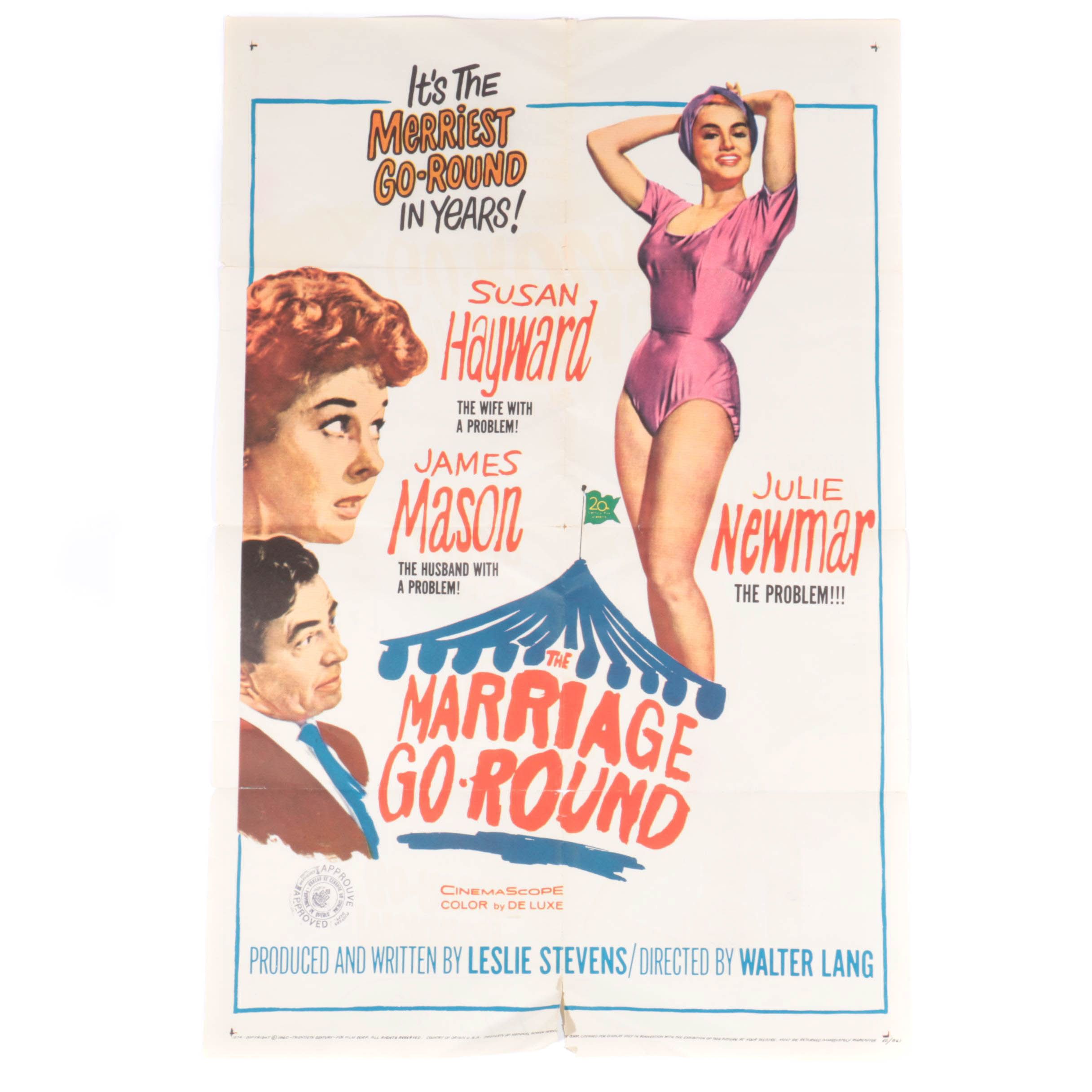 1960 Film Poster "The Marriage Go-Round"