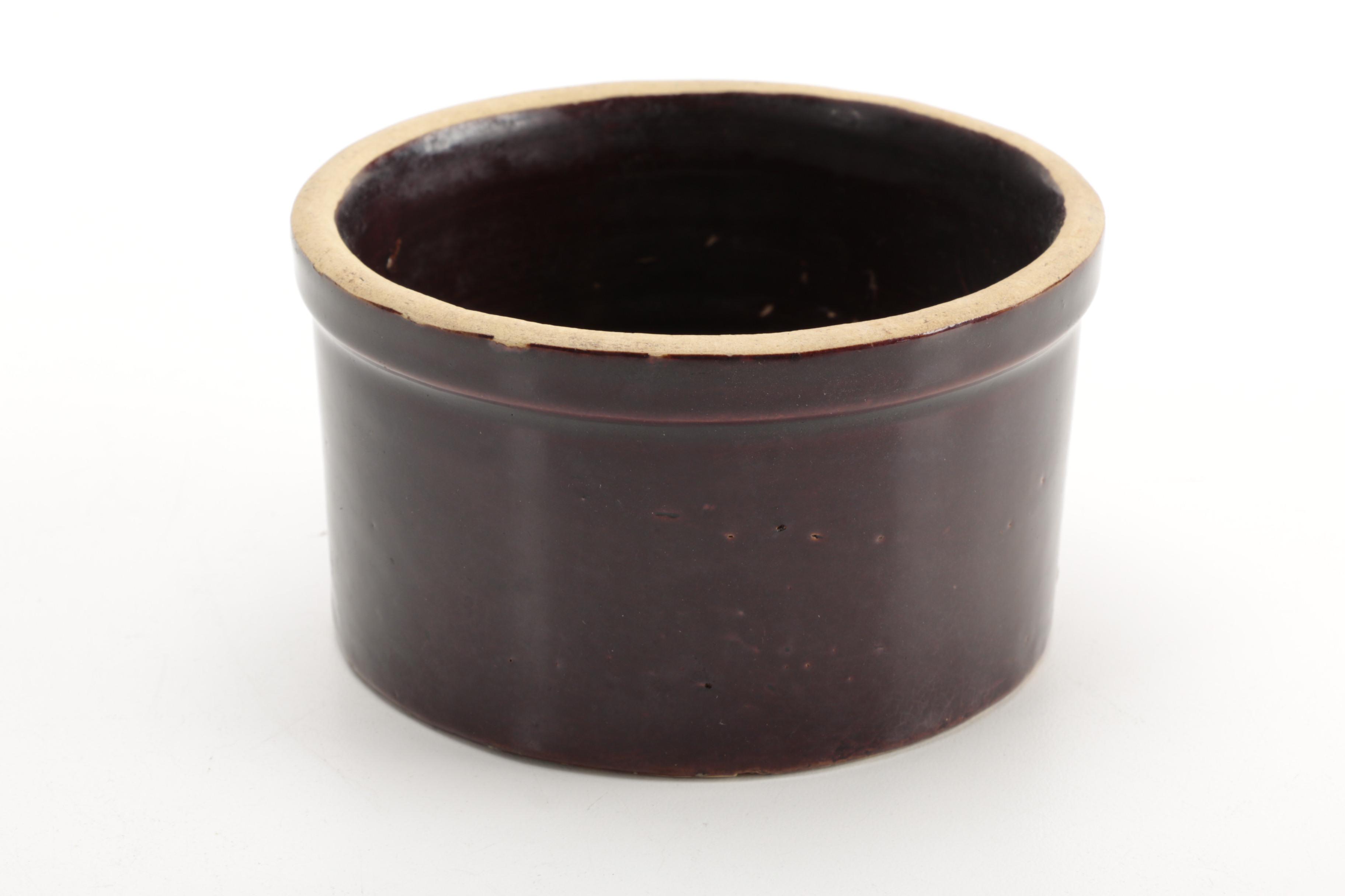 Selection of Vintage Stoneware Crocks and Vessels