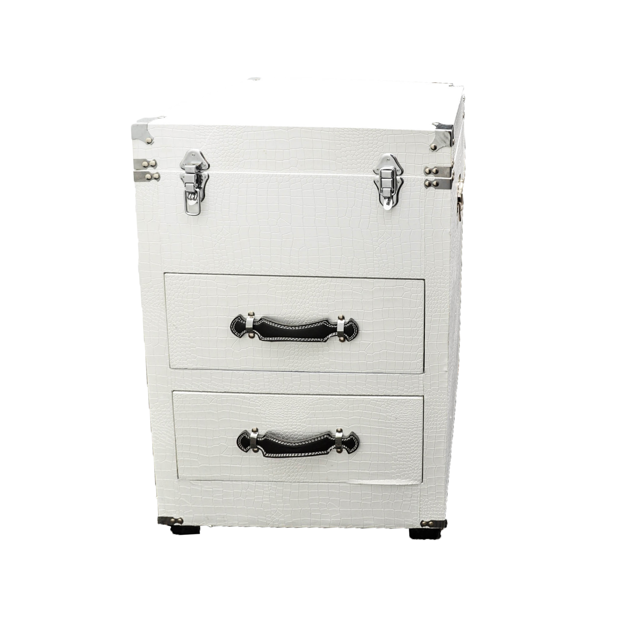 White Crocodile Embossed Chest