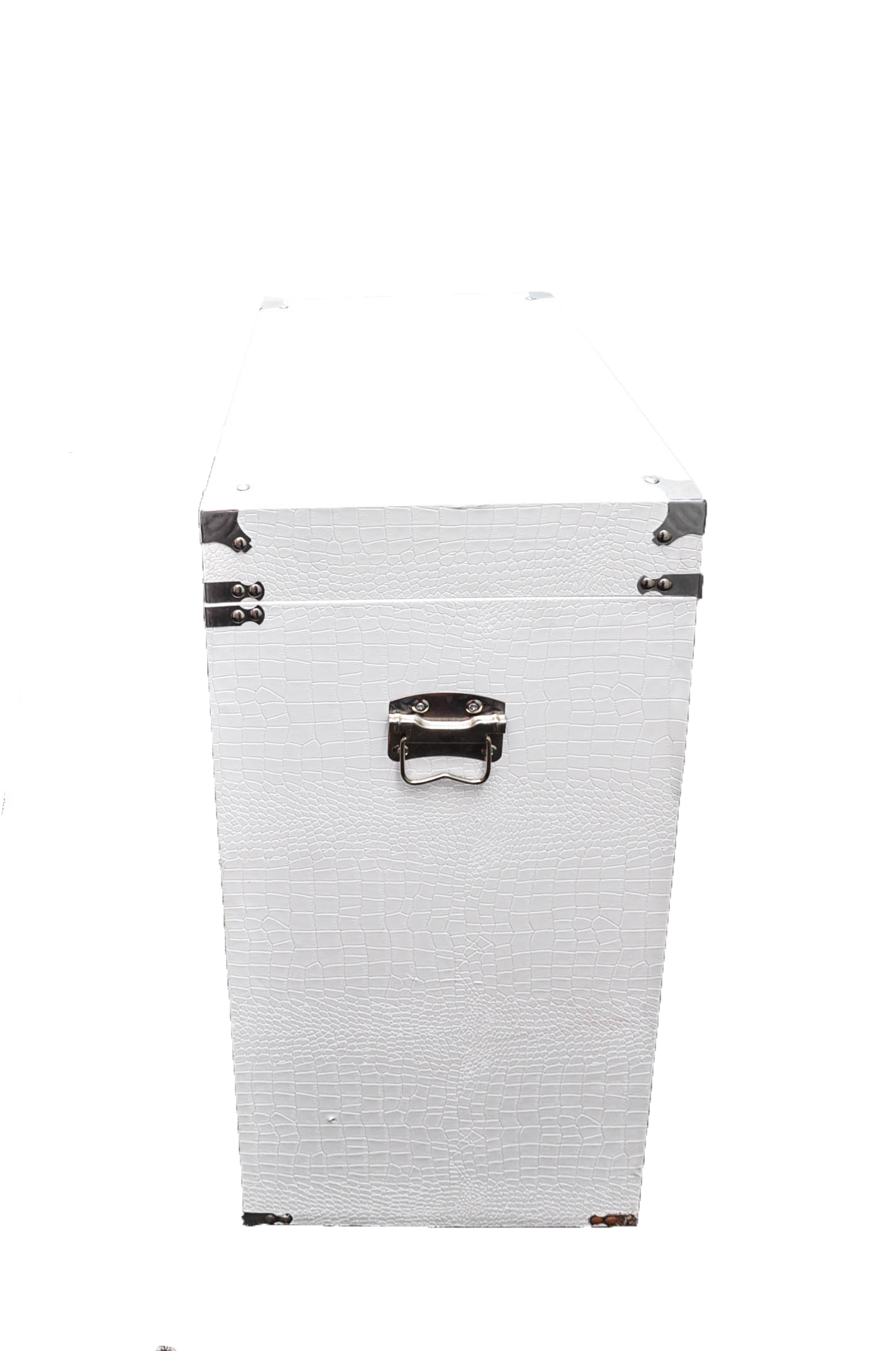 White Crocodile Embossed Chest