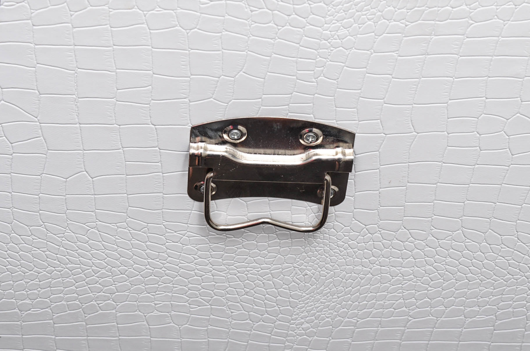 White Crocodile Embossed Chest