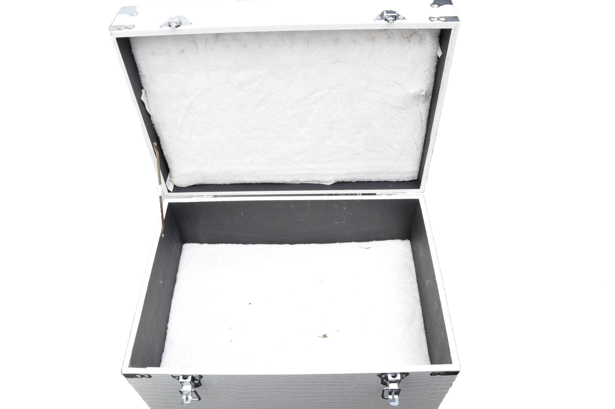 White Crocodile Embossed Chest