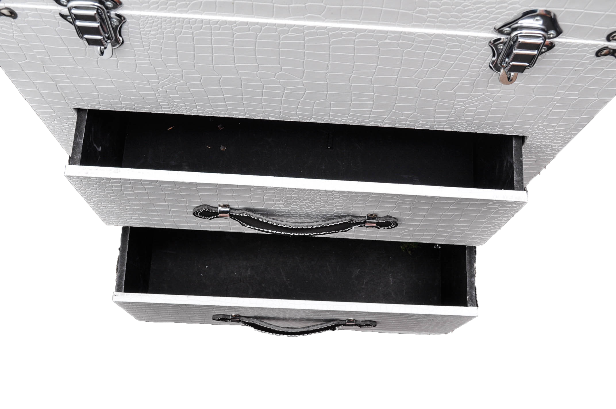 White Crocodile Embossed Chest