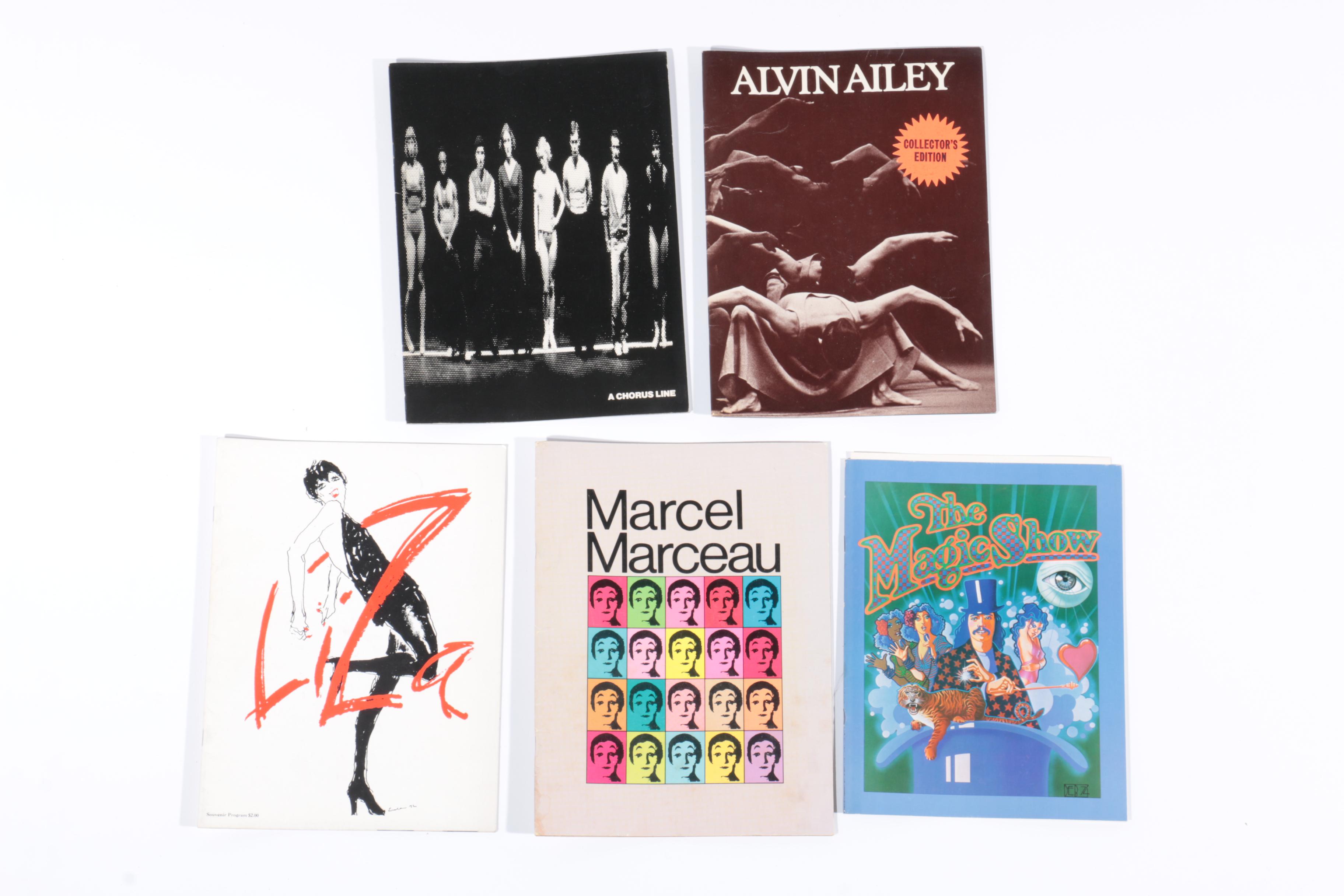 Robert Hoppe Limited Edition Poster for "A Chorus Line: The Movie" and Vintage Broadway Programs