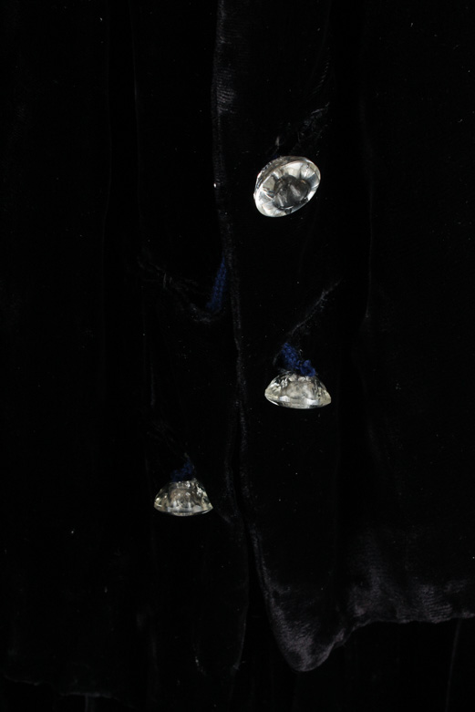 Vintage Black Silk and Velvet Ensemble