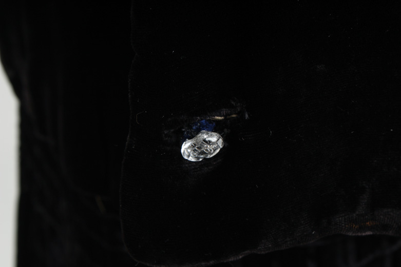 Vintage Black Silk and Velvet Ensemble