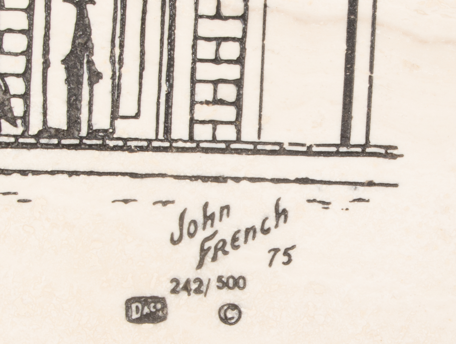 Limited Edition Stone Wall Plaques After John French