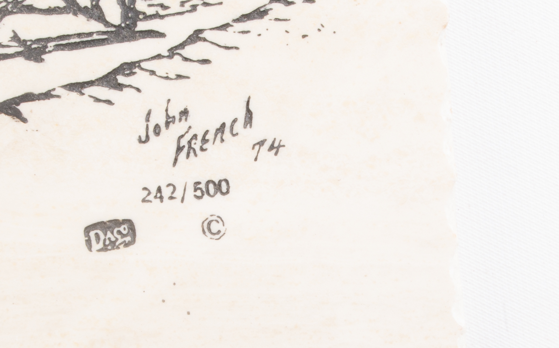 Limited Edition Stone Wall Plaques After John French