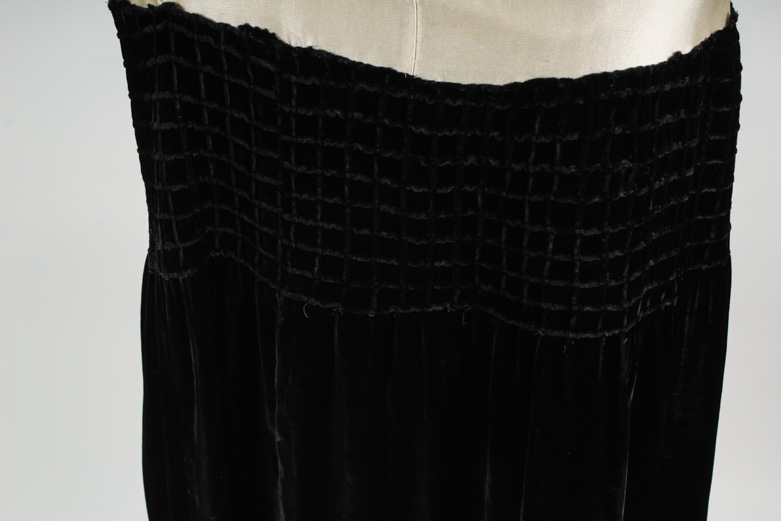 Vintage Black Silk and Velvet Ensemble