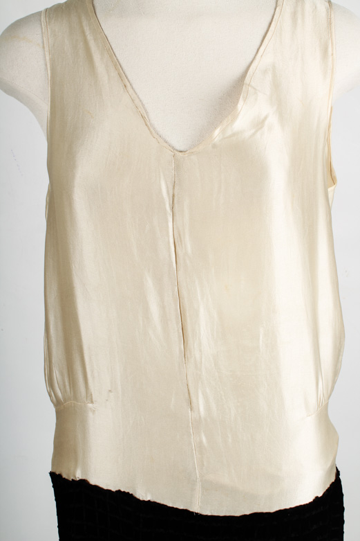 Vintage Black Silk and Velvet Ensemble