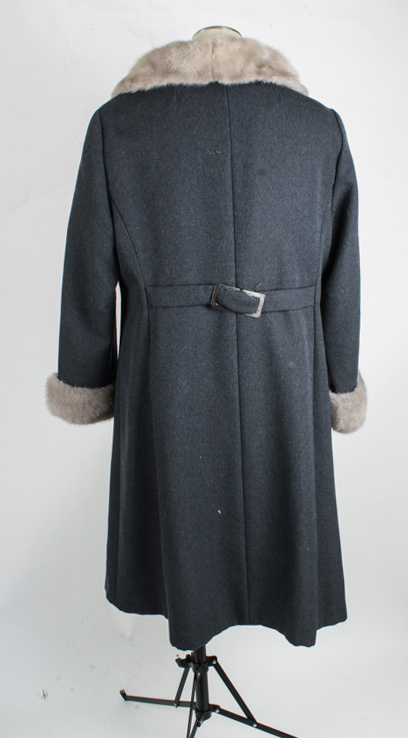 Women's Vintage Stylecraft Coat with Mink Fur Trim