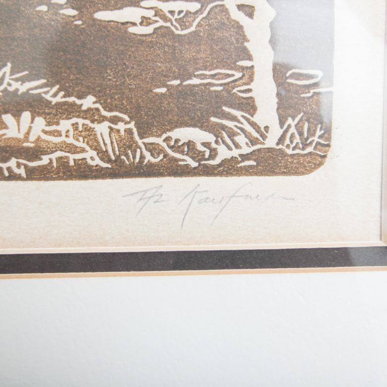 Al Kaufman Intaglio Print on Paper "Summer Shadows"