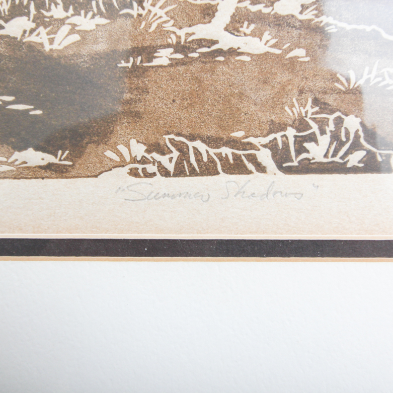 Al Kaufman Intaglio Print on Paper "Summer Shadows"