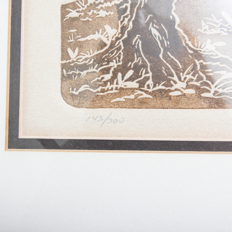 Al Kaufman Intaglio Print on Paper "Summer Shadows"