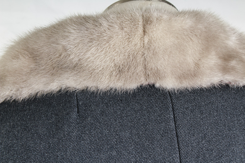 Women's Vintage Stylecraft Coat with Mink Fur Trim