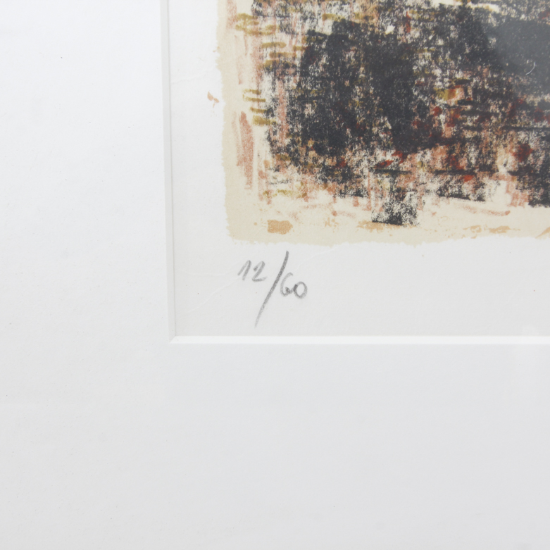 Federico Righi Serigraph on Paper "Beached Rowboats"