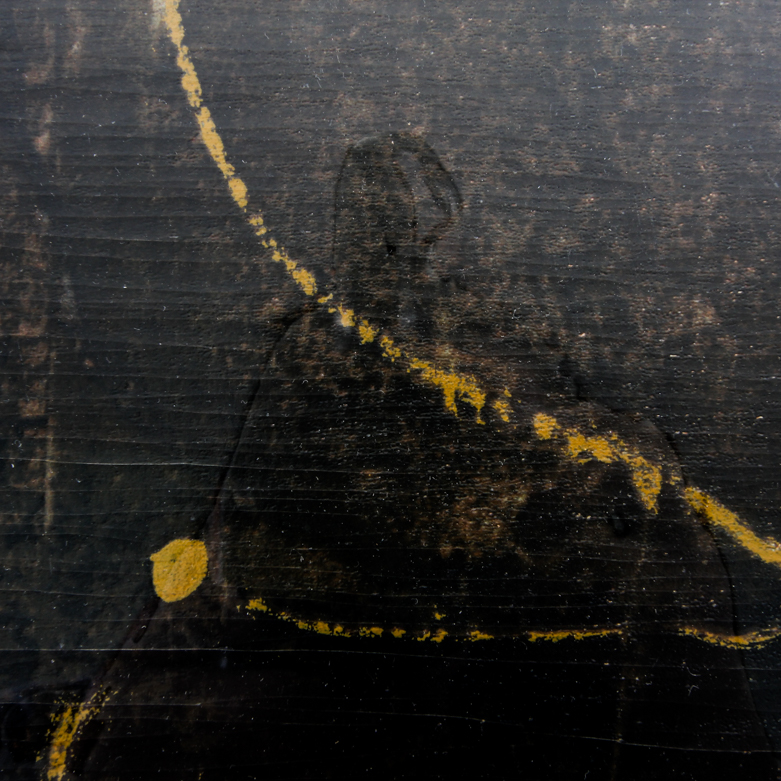 Framed Serigraph on Paper in Muted Tones