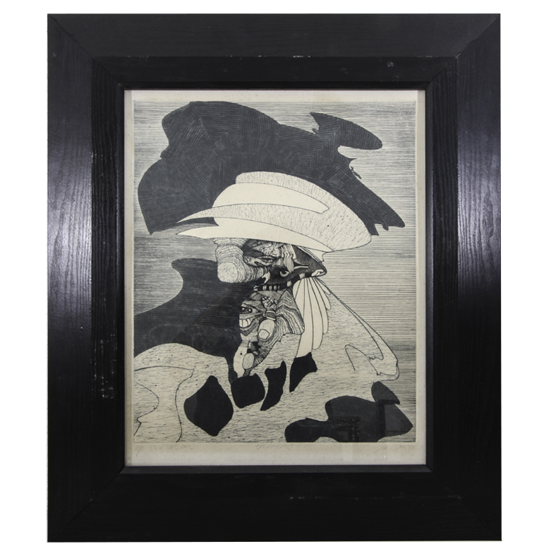 Lithograph Print on Paper "Baldassare"