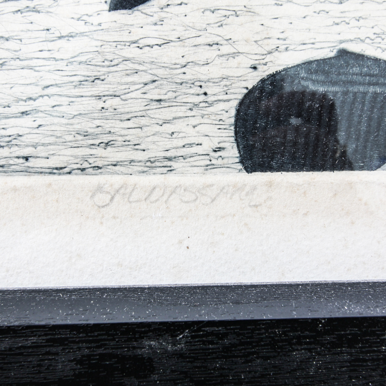 Lithograph Print on Paper "Baldassare"