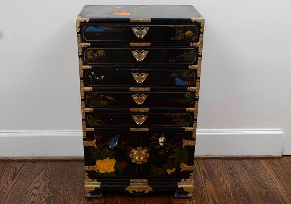 Chinoiserie Multi-Drawer Cabinet
